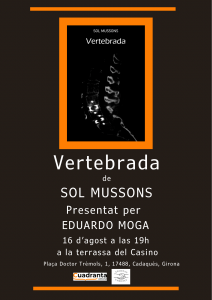 Cartel Vertebrada Cat (A4)